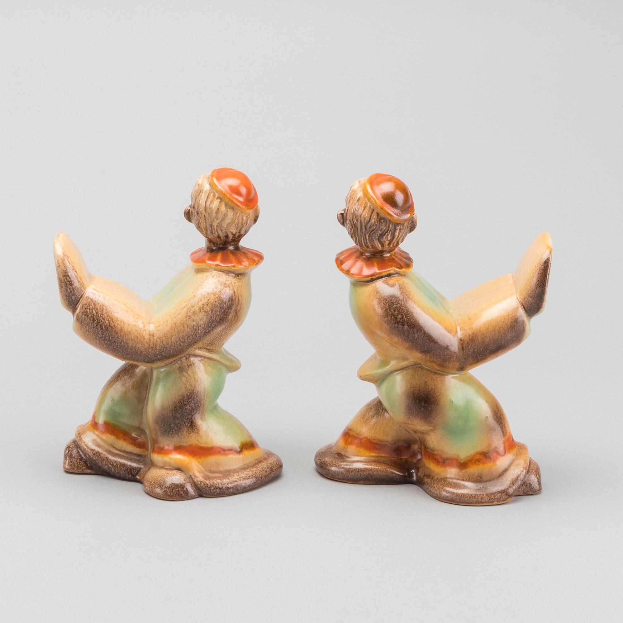 TWO BOOKENDS, 1930s.
