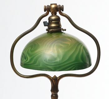 A Louis Comfort Tiffany Art Noveau floor lamp, USA, signed L.C.T.