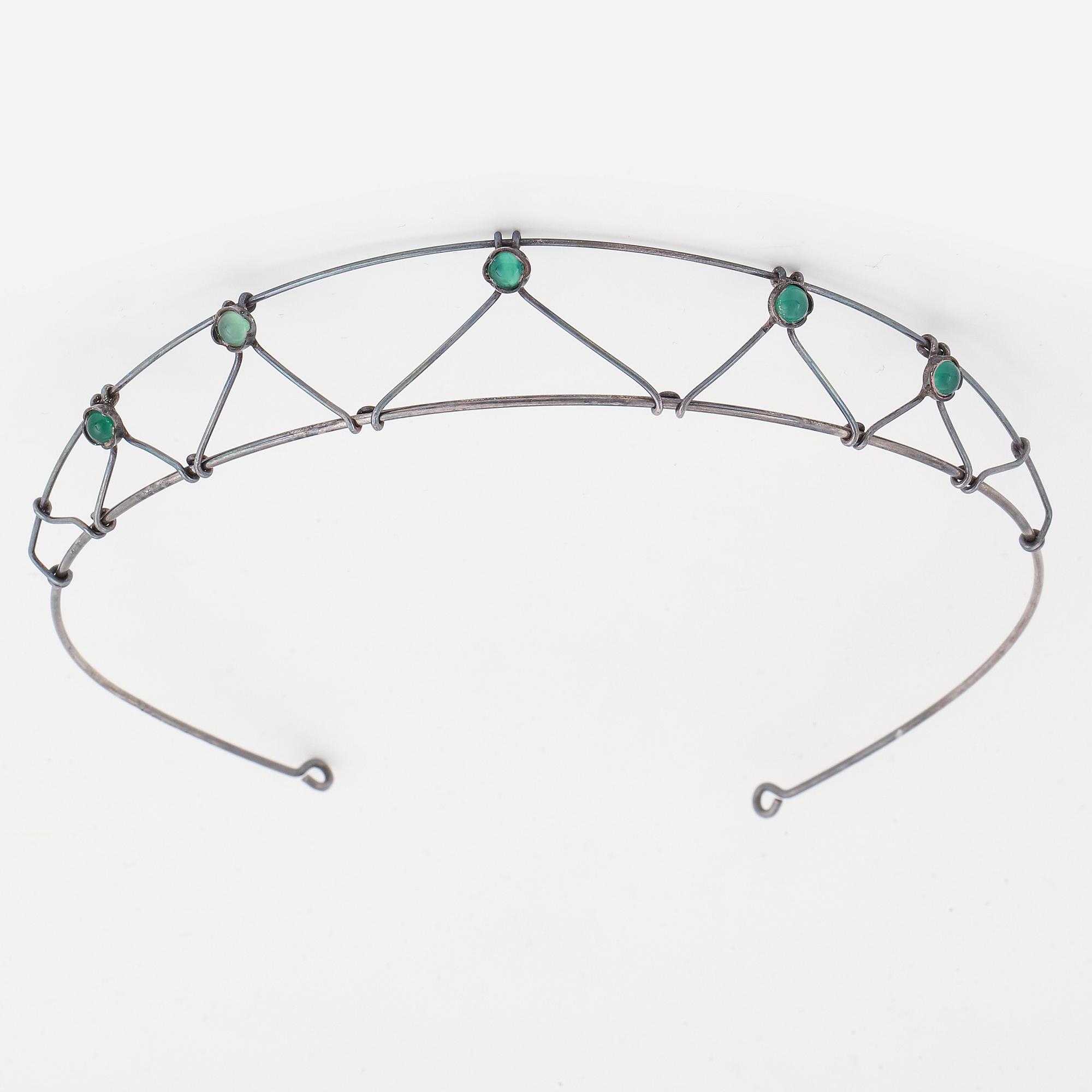 Sterling silver diadem.