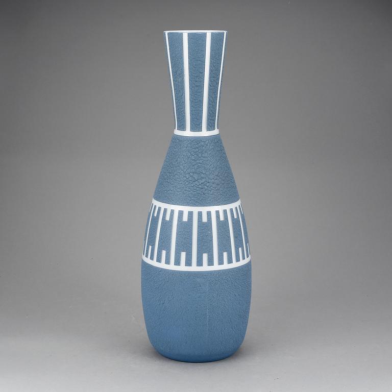 VAS, glas, Flygfors Glasbruk, formgiven för Helsingborgsutställningen H55 år 1955.