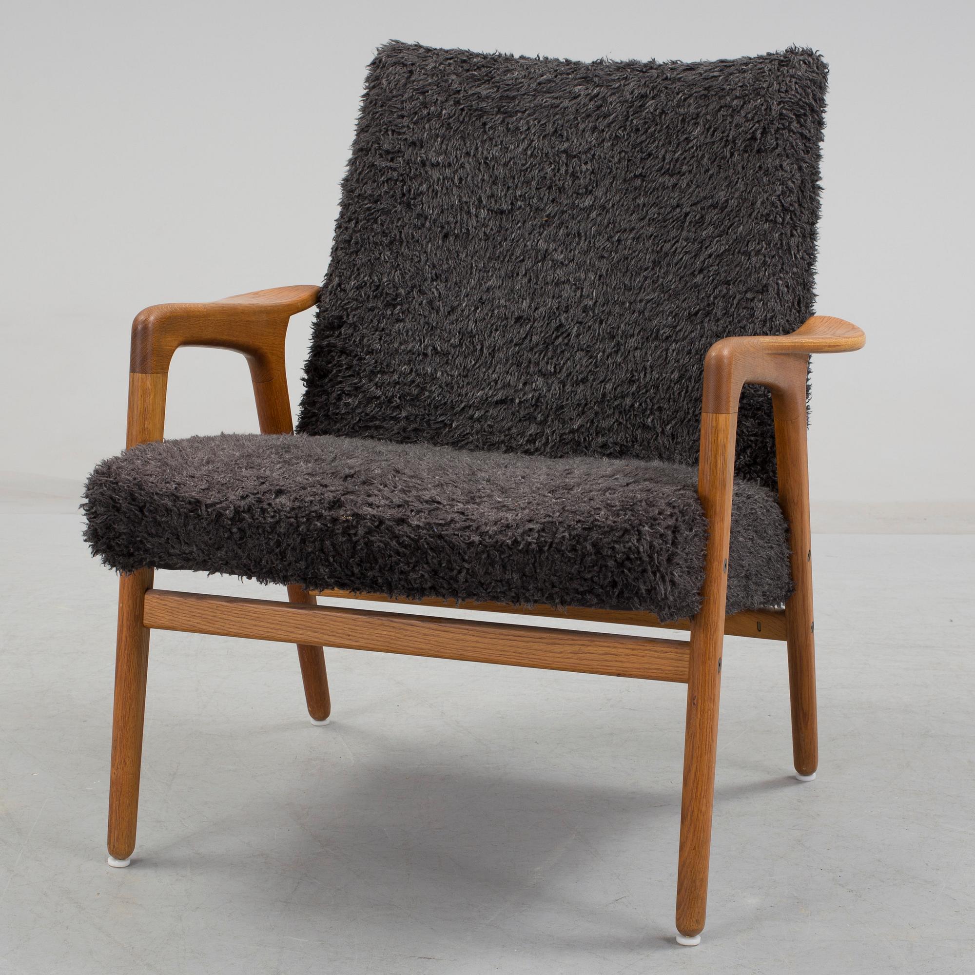 YNGVE EKSTRÖM, a 'Mingo' oak armchair, designed in 1956.