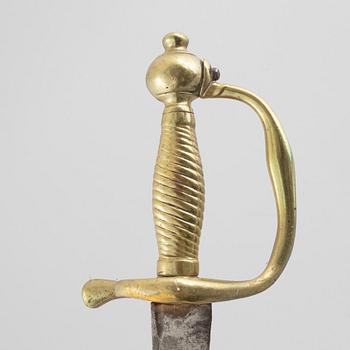Two cutlasses, Swedish, m/1748 and m/1748-1856.