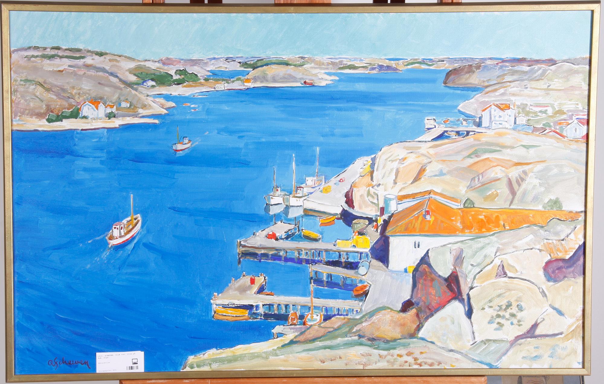 SCHEVEN, OLLE von, olja på duk. Sign.