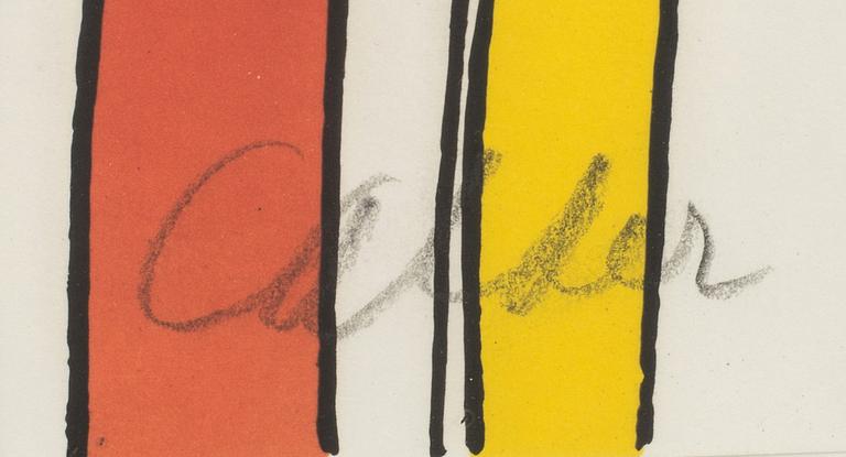 ALEXANDER CALDER, lithograph in colours signed and numbered 25/125.