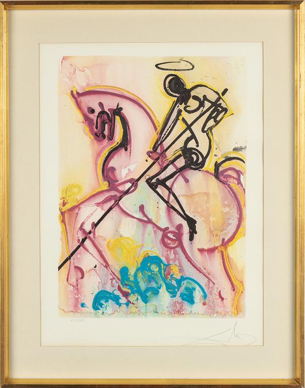 Salvador Dalí, lithograph with embossing. Signed and numbered 25/250.