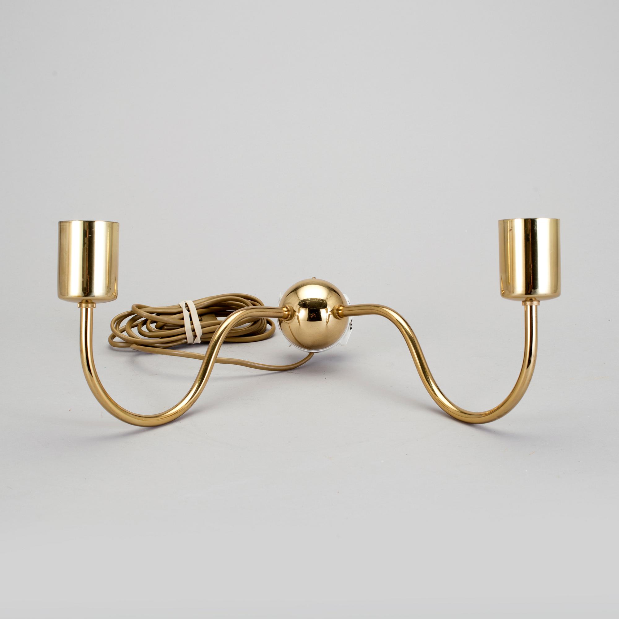 VÄGGLAMPA, Svenskt Tenn, design Josef Fank, mässing, modell 2335.