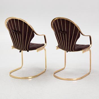Gastone Rinaldi, a dining table and four chairs, Italy, 1970's/80's.