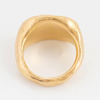 RING, 18K guld med opal.