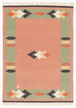 Anna-Johanna Ångström, a flat weave carpet, signed Å, ca. 197 x 144 cm.