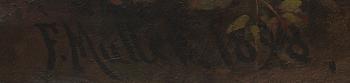 UNKNOWN ARTIST, SIGNED F. MÜLLER 1898.