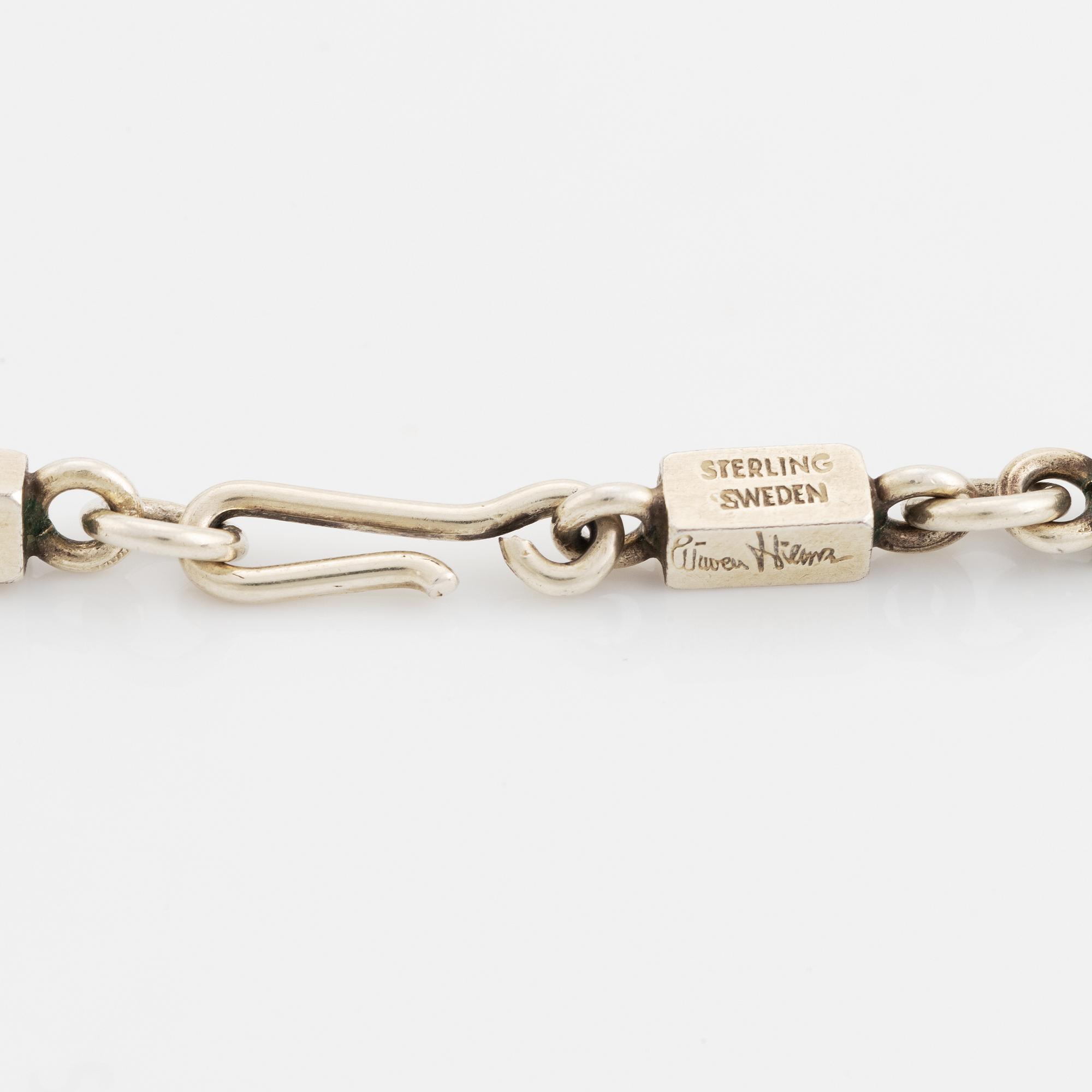 Wiwen Nilsson, collier, förgyllt silver, stavar och ringar.