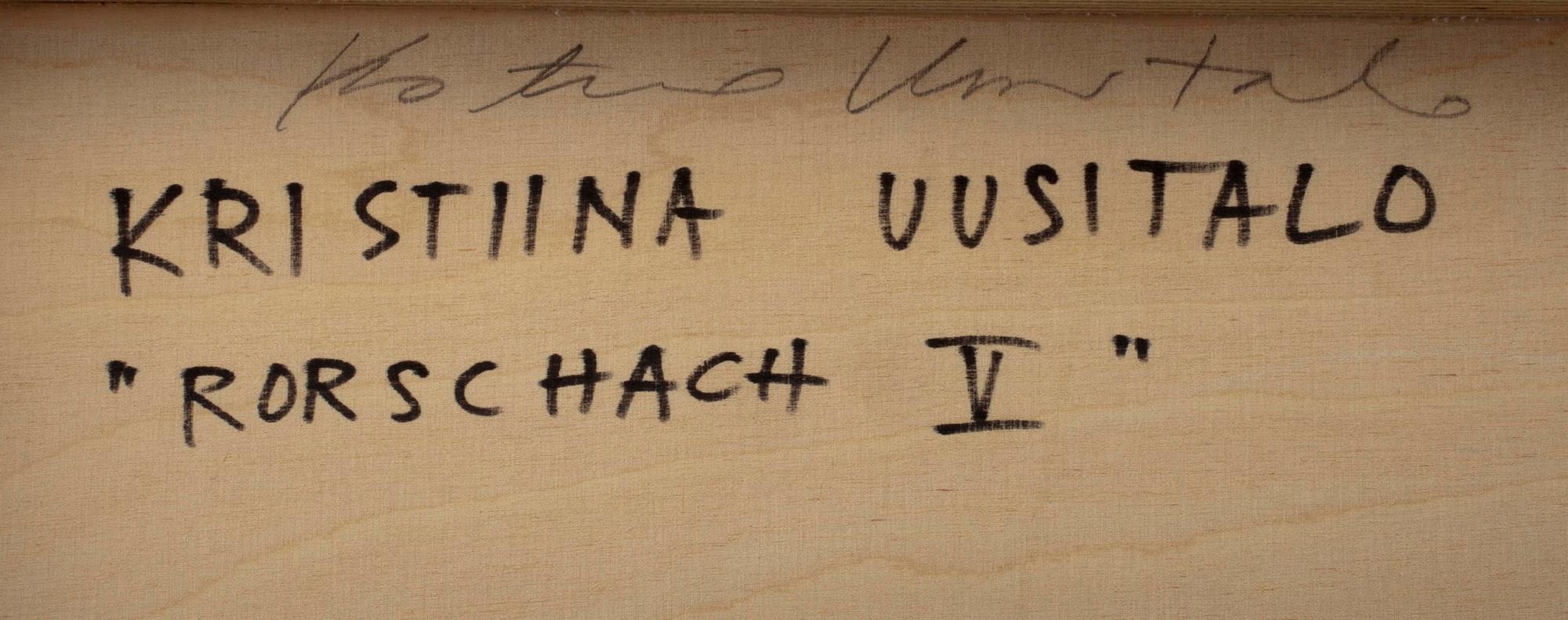 KRISTIINA UUSITALO (FINLAND), olja, vax och alkyd på skiva, a tergo sign. och dat. 1998-99.