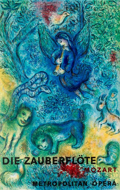 Marc Chagall (Efter), "Die Zauberflöte".