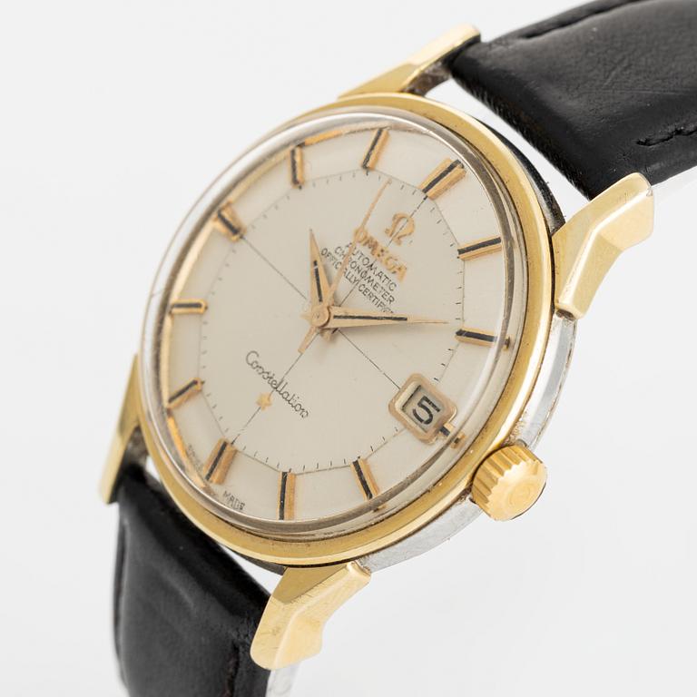 Omega, Constellation, Chronometer, "Pie-Pan", wristwatch, 34 mm.