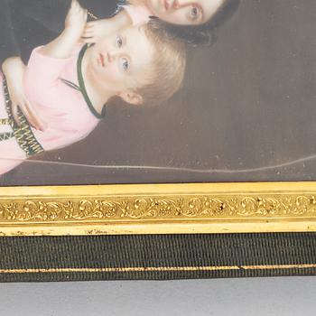 Caroline Franziska Tridon. Miniature. Signed.