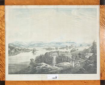 KOPPARSTICK, kolorerat, 1800-tal.