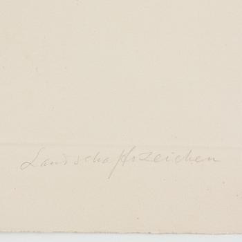 HANS HARTUNG, etsning med akvatint, signerad.