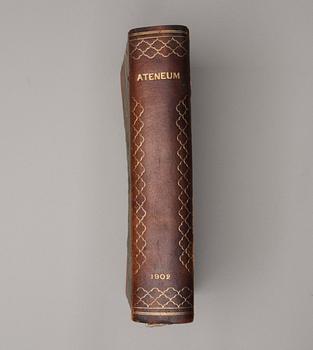 BOK, ATENEUM TIDSKRIFT FÖR KONST, utgiven av Wentzel Hagelstam, femte årgången 1902.