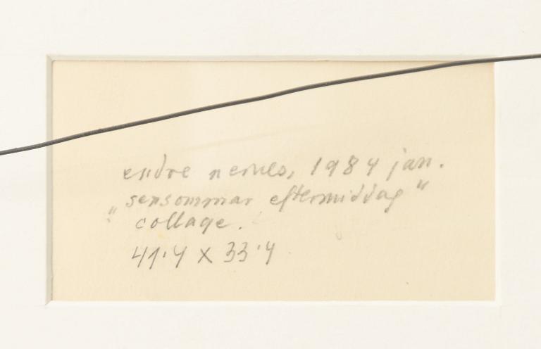 Endre Nemes, "Sensommar eftermiddag".