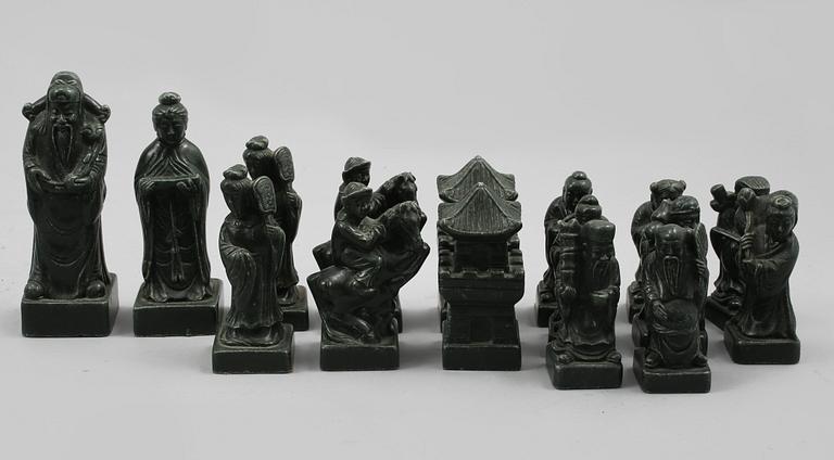 SCHACKSPEL, orientaliskt, 1900-tal.