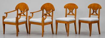 STOLAR, 4 ST, Karl Johan, 1800-tal.