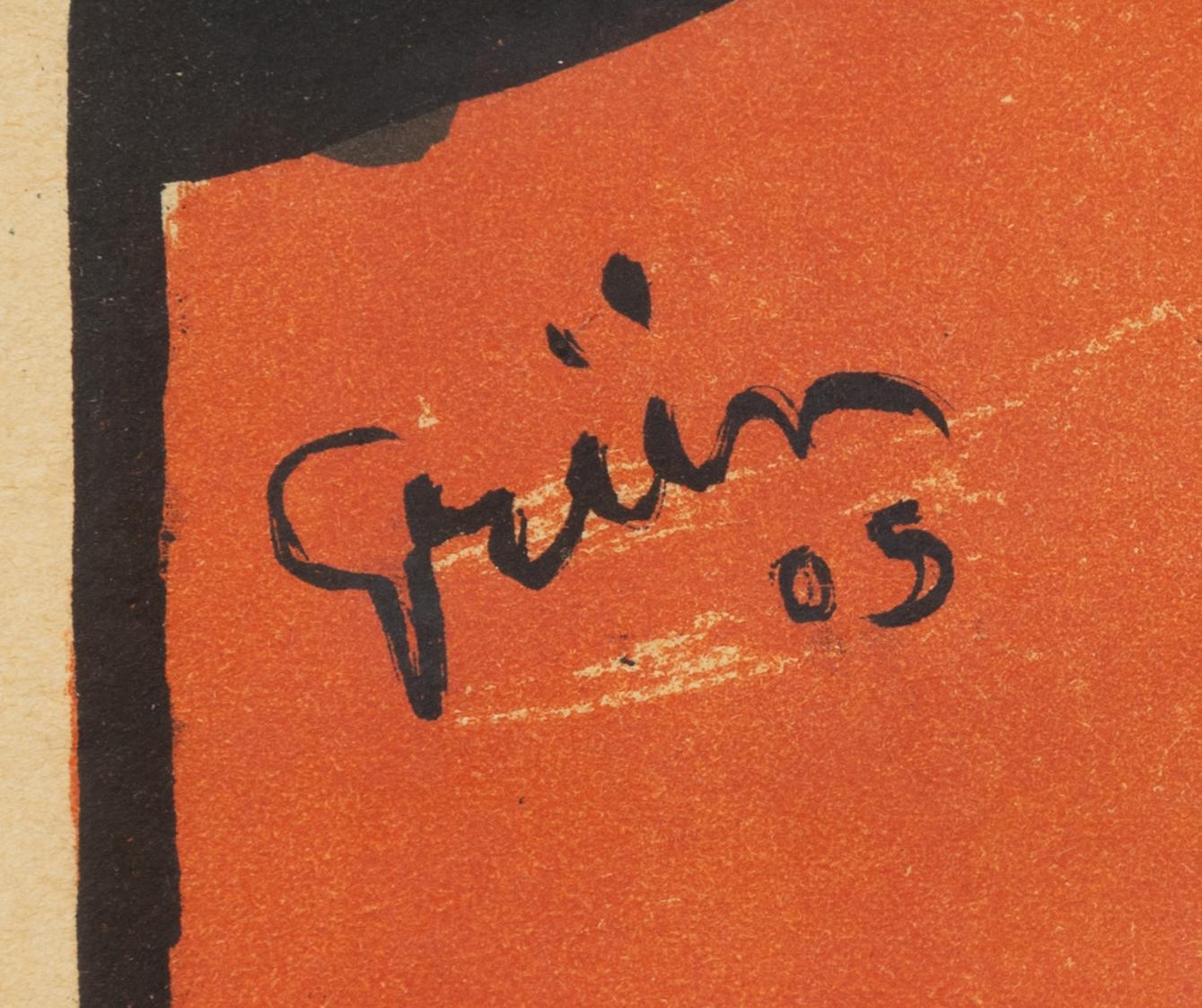 Jules Alexandre Grün, litografisk affisch, Ch. Verneau, Paris, Frankrike, 1905.