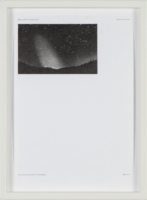 Jenny Åkerlund, pencil and charcoal powder on paper, signed and dated 2015 on verso.