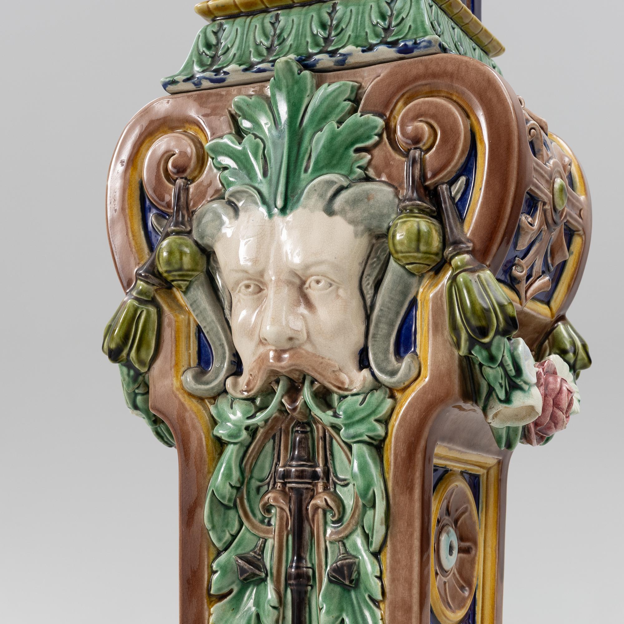 A pedestal, Gustafsberg, 1885.