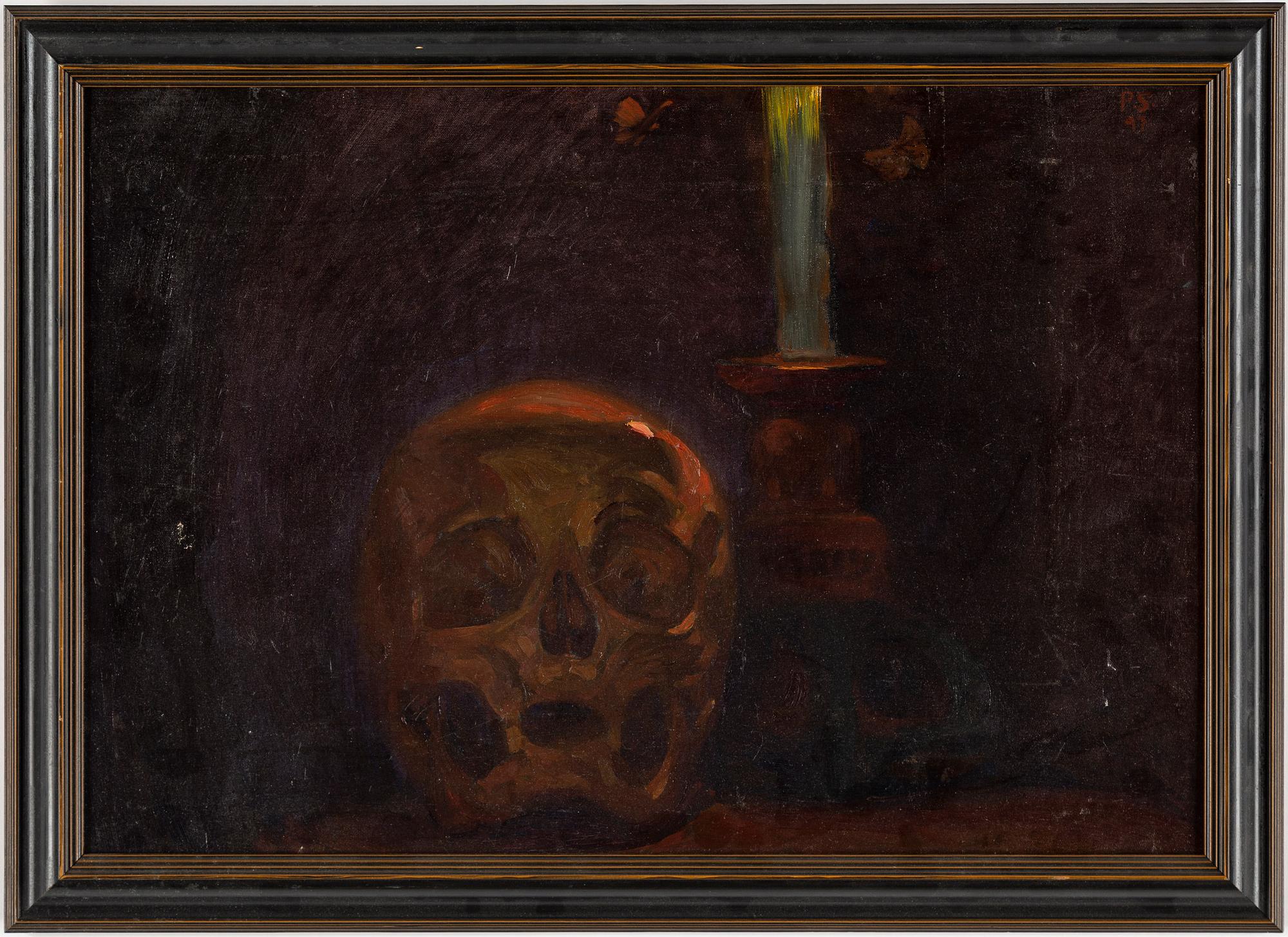 PELLE SWEDLUND, oil on canvas, signed and dated 1897.