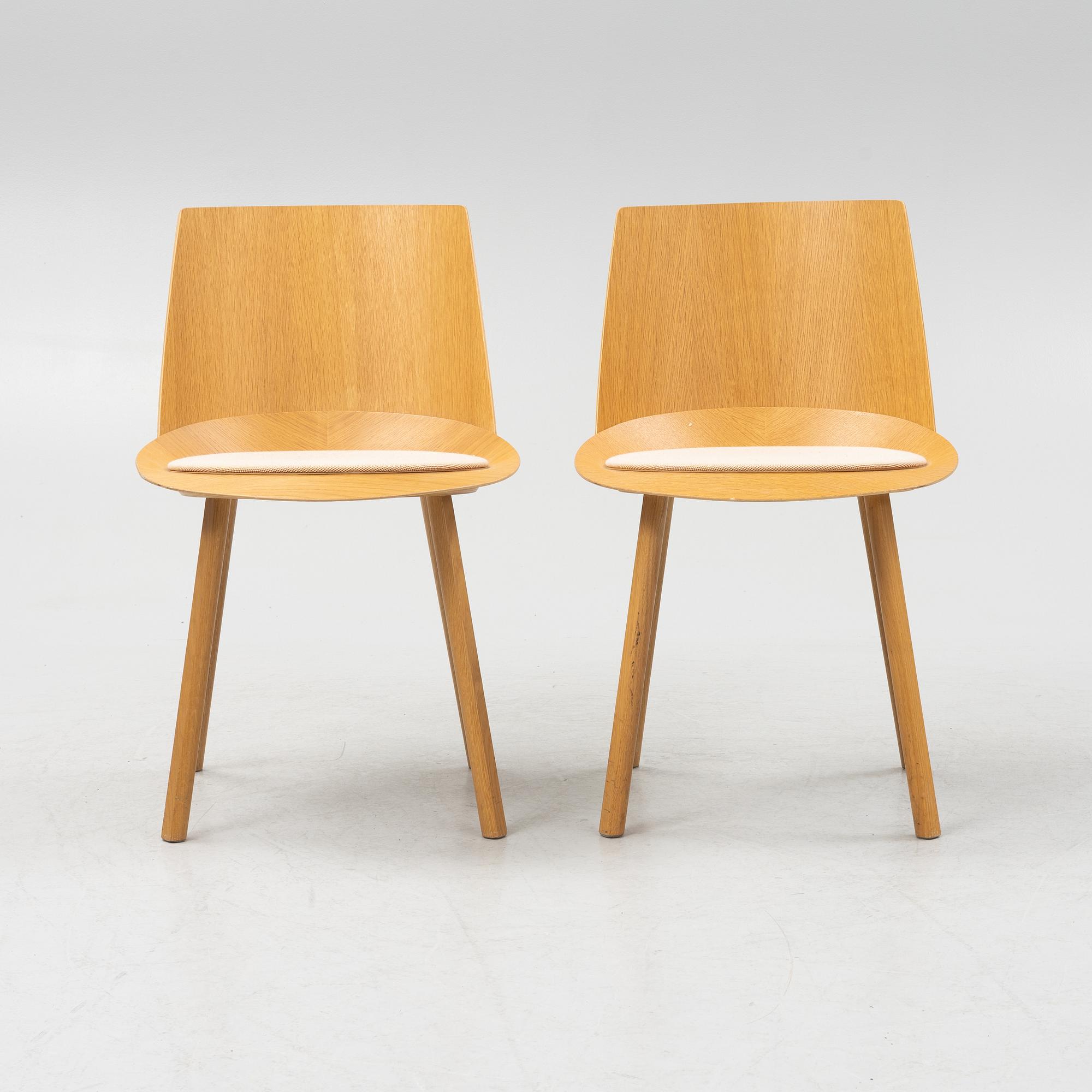 Stefan Diez, chairs, 5 pcs, "E15 Houdini", reportedly purchased in 2012.