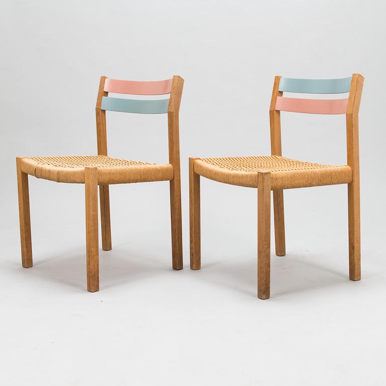 Jørgen H. Møller, six 1960's charis for J. L. Møller Models, Denmark.