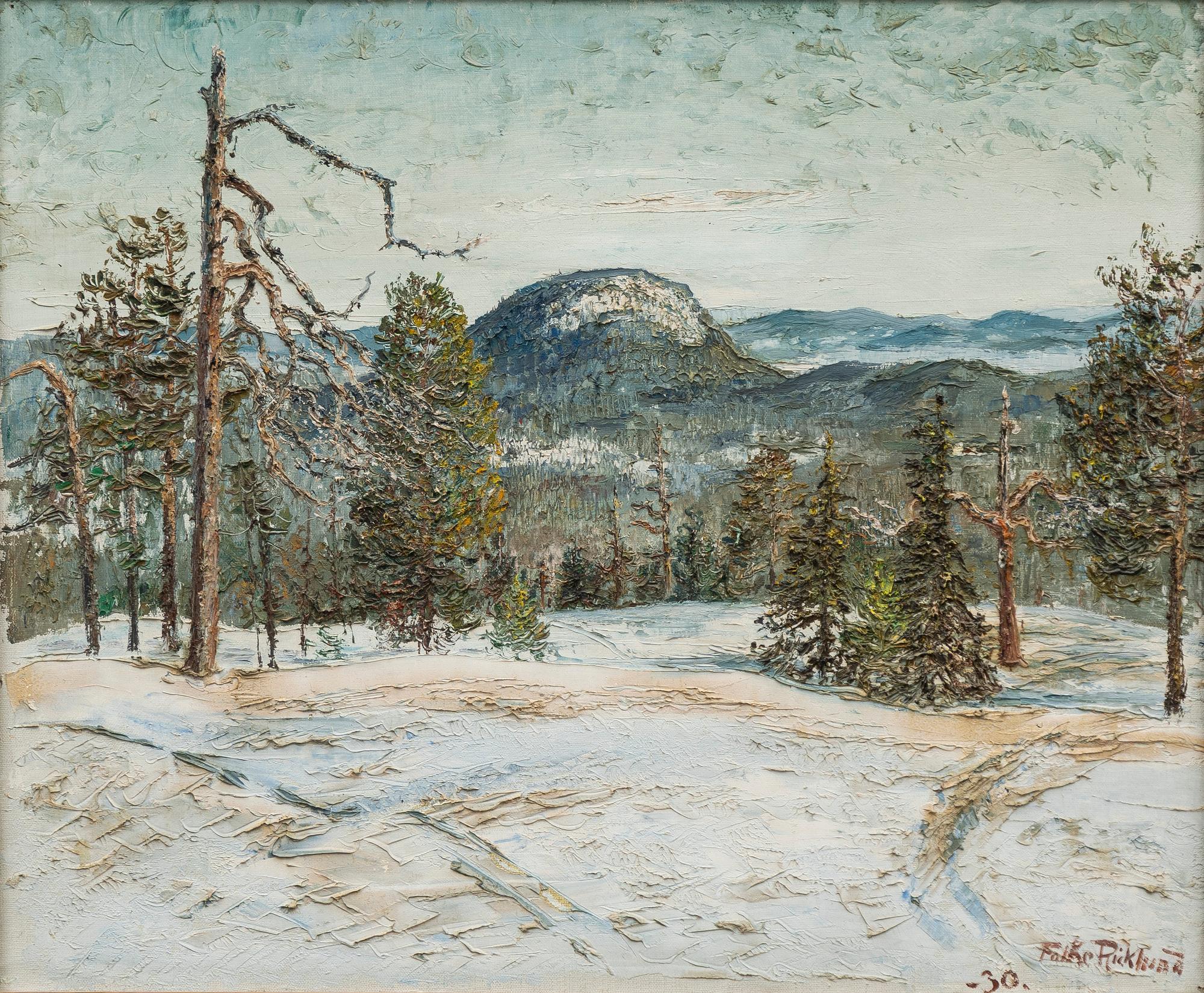 Folke Ricklund, Mountain landscape.