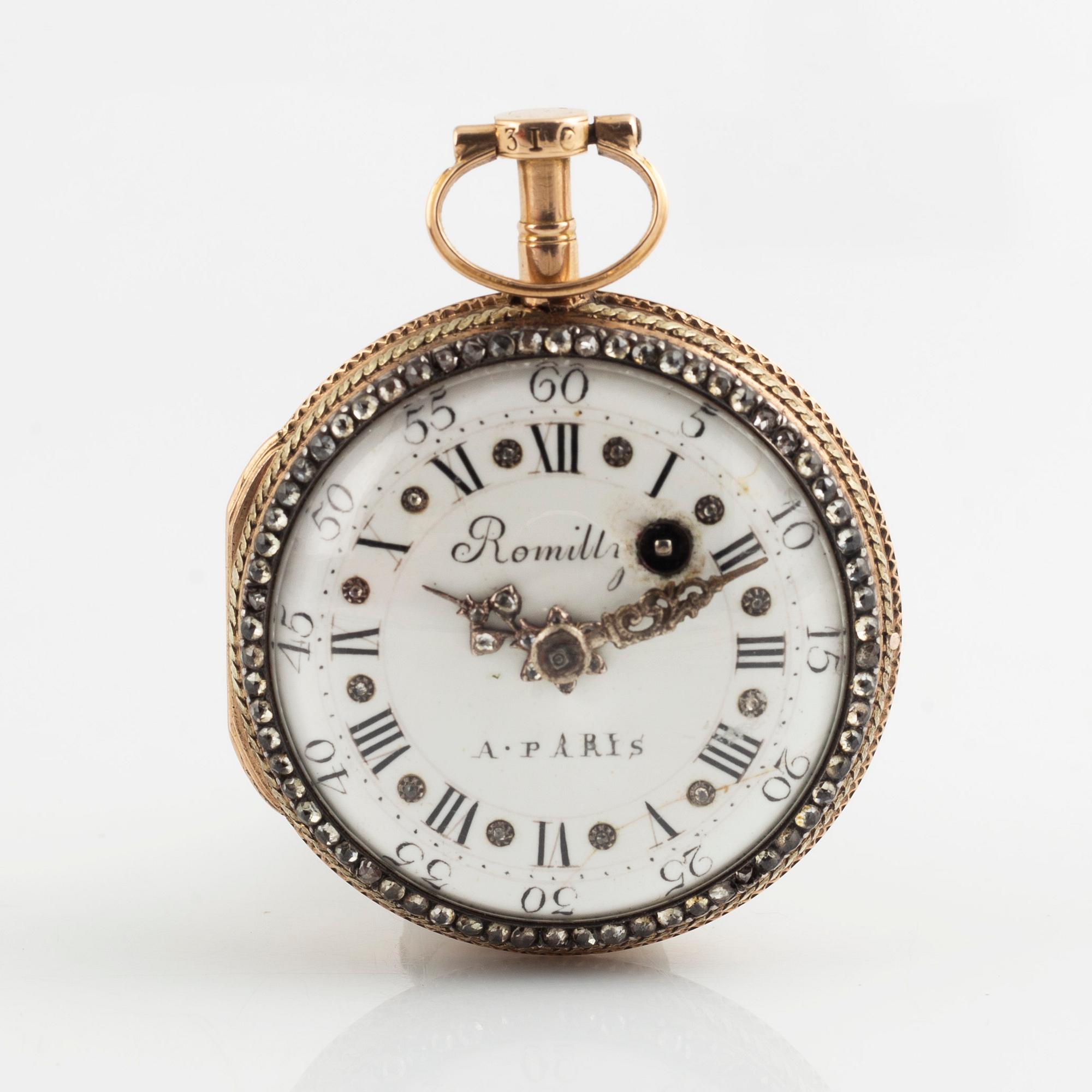 Romilly A Paris pocket watch 38 5 mm. Bukowskis