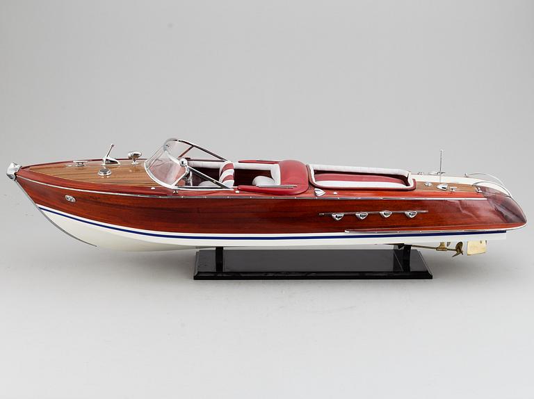 A boat modell of a Riva, 20th Centruy.