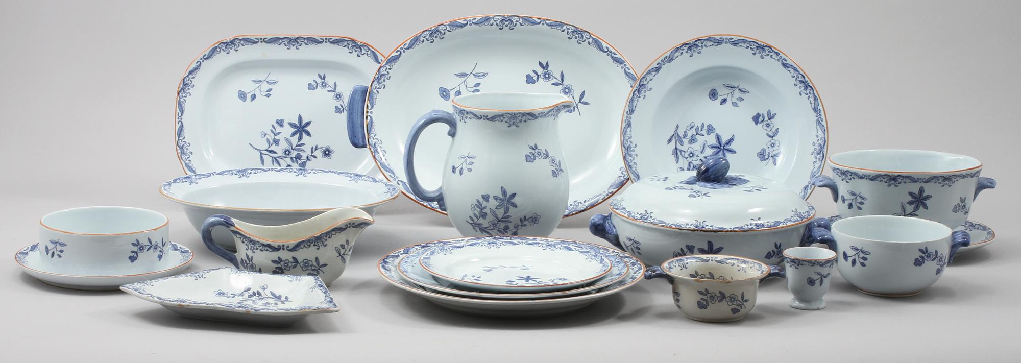 SERVISDELAR, 73 st, porslin, Ostindia, Rörstrand, 1900-talets andra hälft.