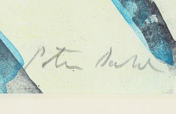 Peter Dahl, lithograph in colours, signed PT.