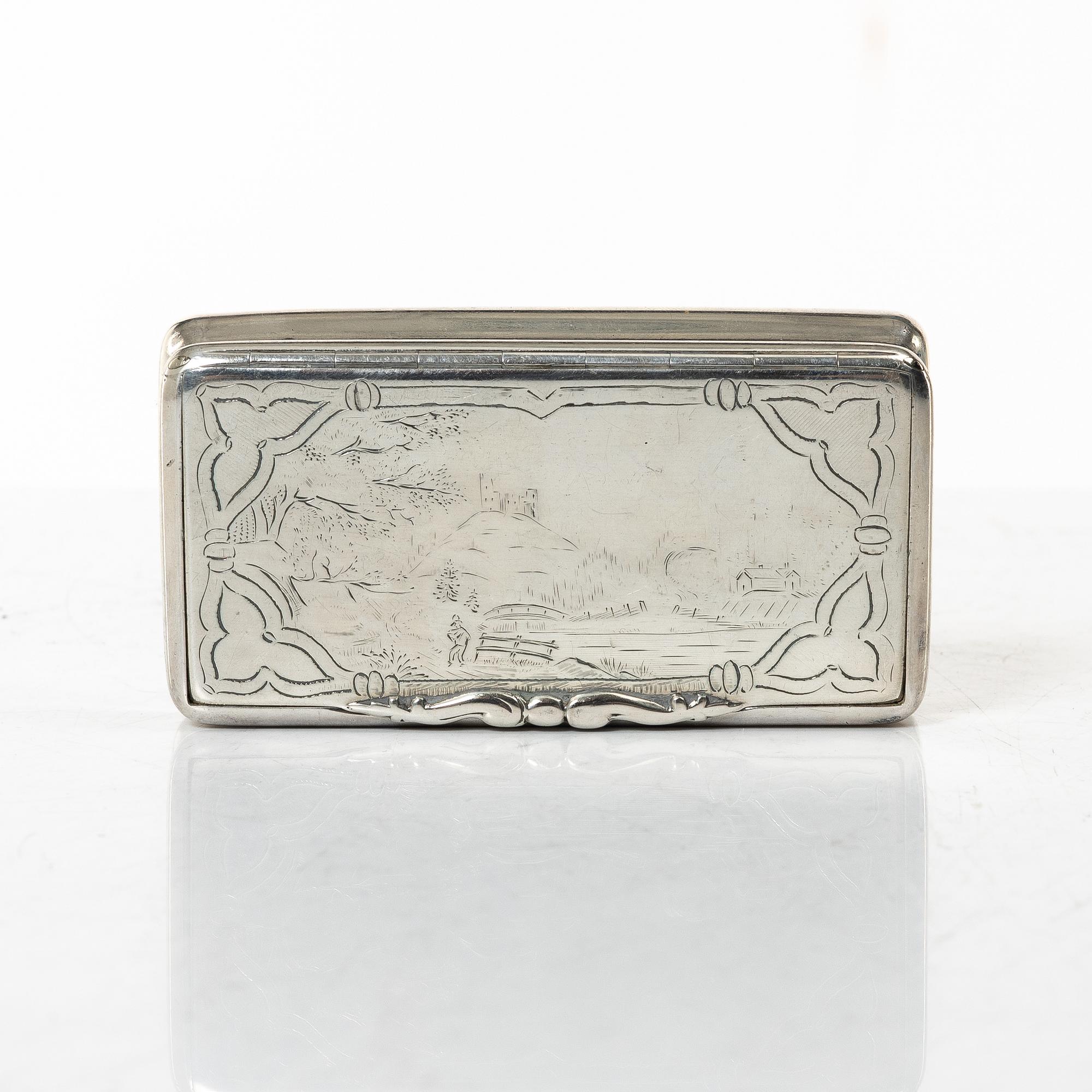 Samling silver, mestadels GEWE, 7 delar, vikt ca 550 gram.