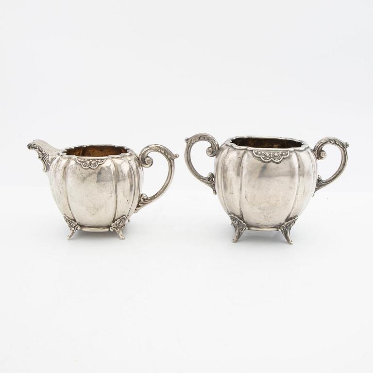 Tea service 3 dl silver Hungary early 20th century.