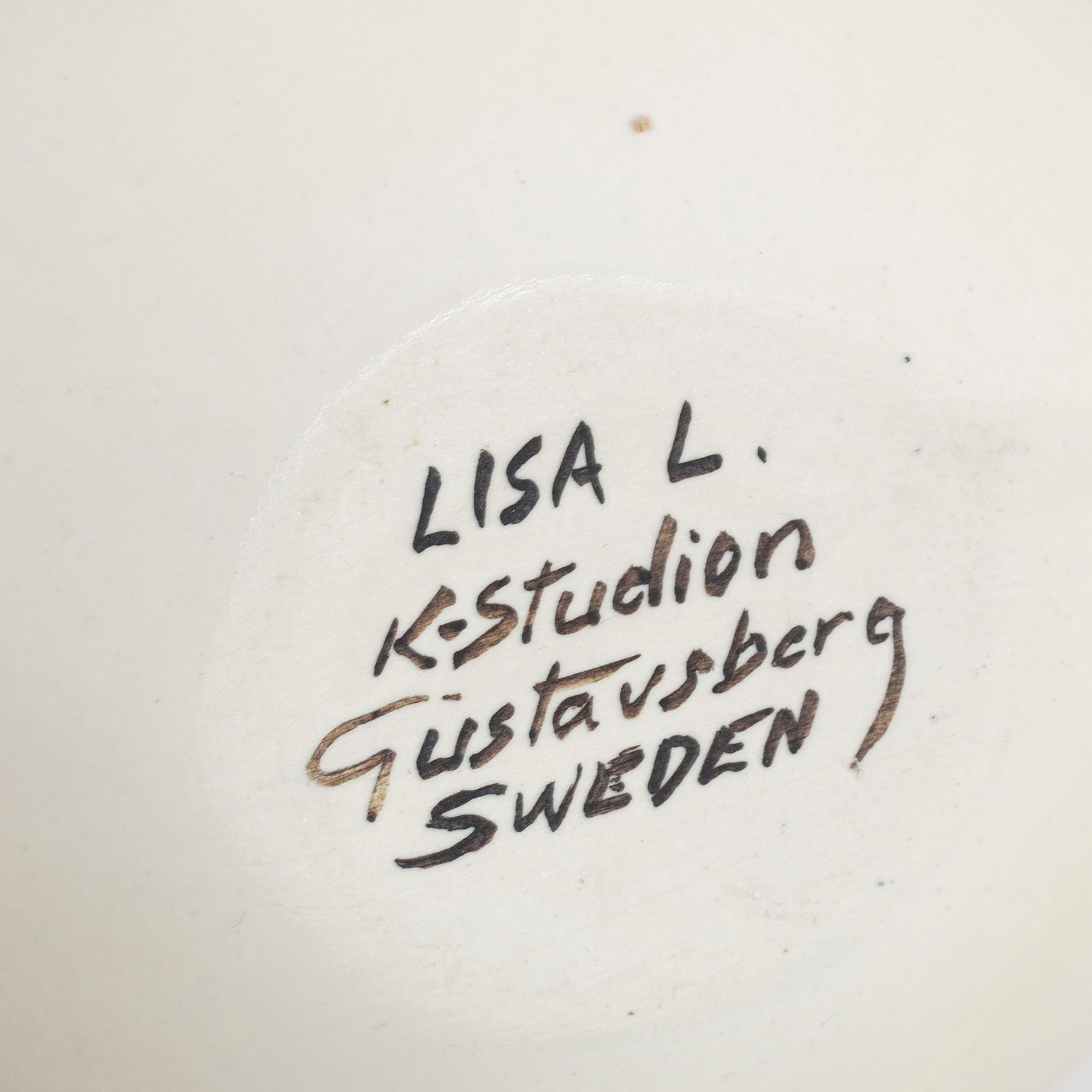 Lisa Larson, a set of six stoneware figurines, Gustavsberg.