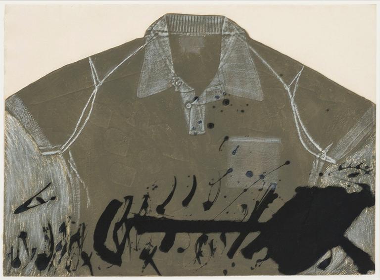 ANTONI TÀPIES, carborundum, hand coloured, signed and numbered HC, printed 1972.