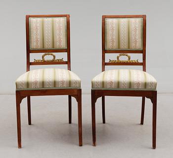 STOLAR, 1 par, empirestil, 1900-talets första hälft.