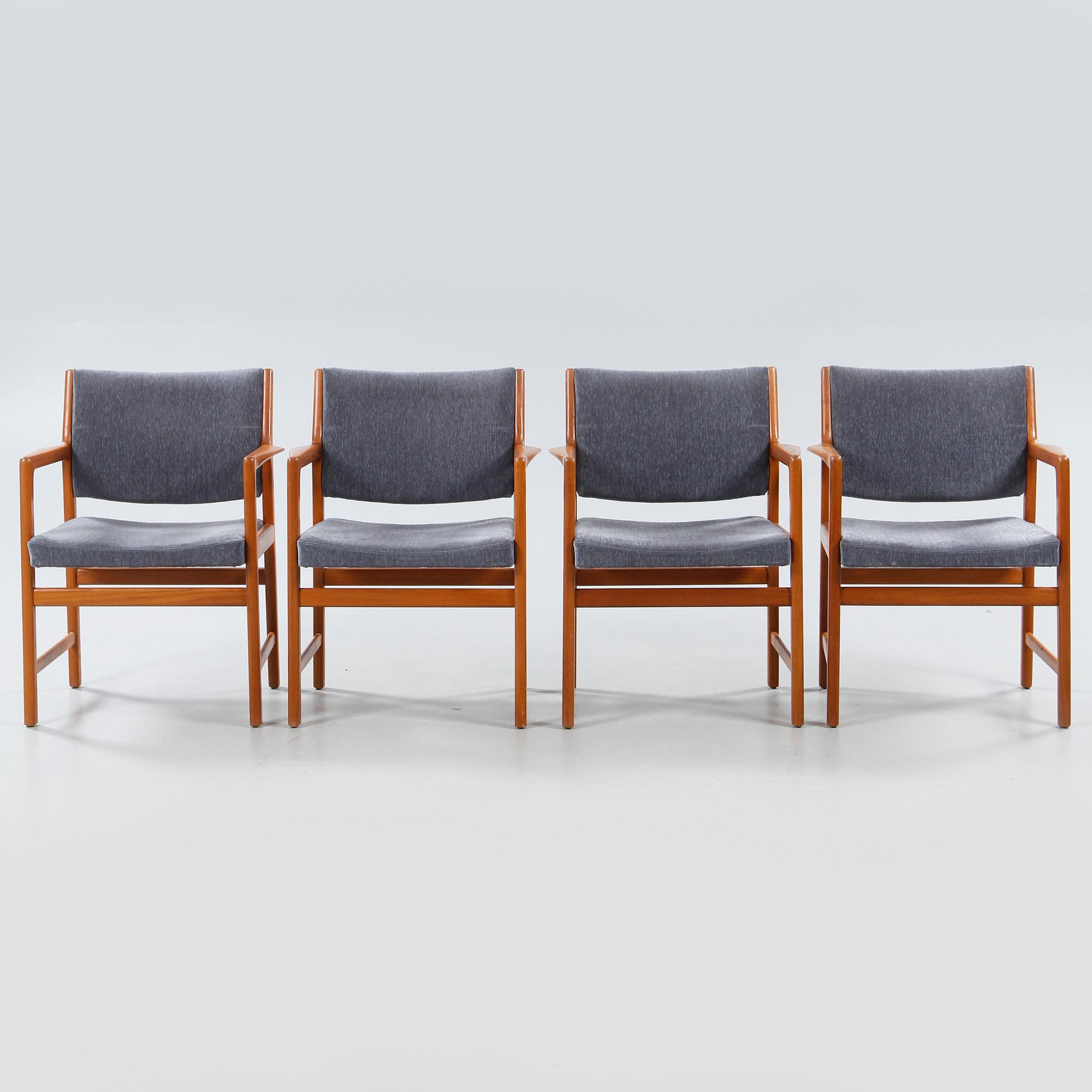 Four chairs by Karl-Erik Ekselius.