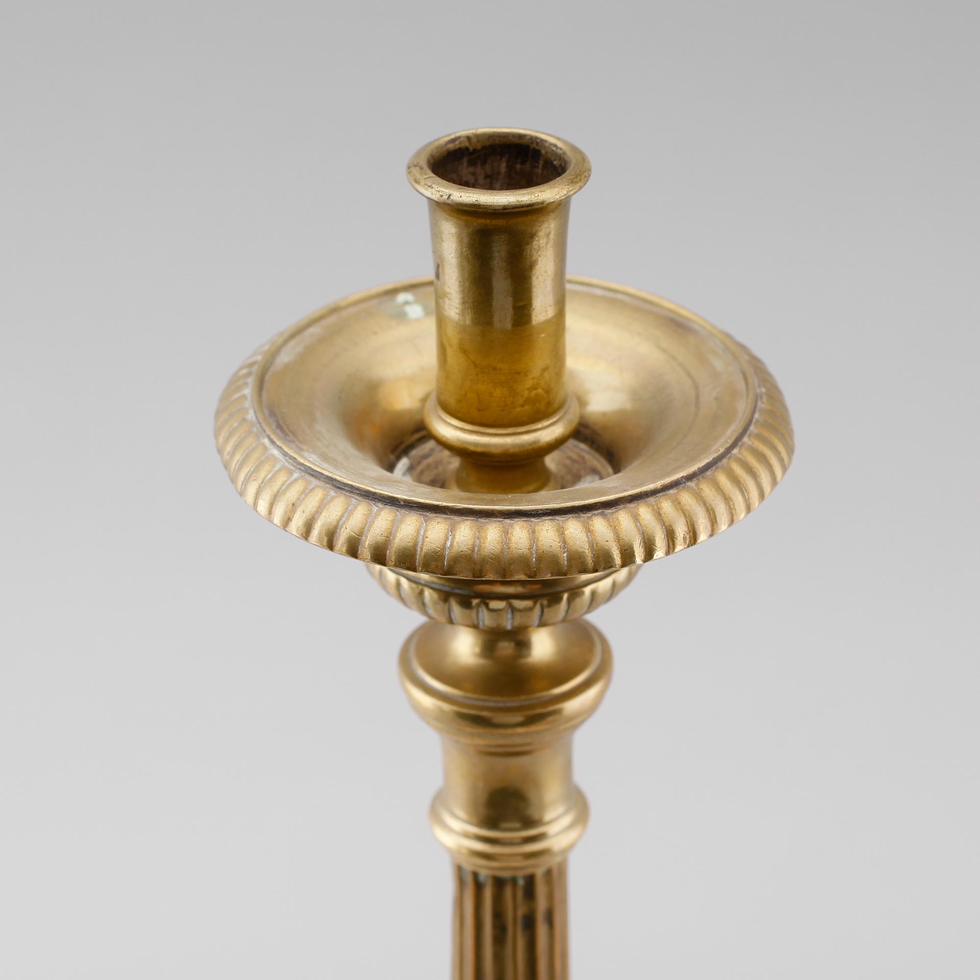 KYRKSTAKE, mässing, 1700-tal.