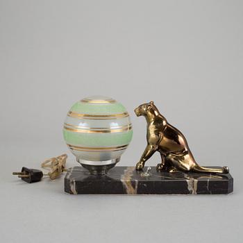 BORDSLAMPA, art deco, 1930/40-tal.