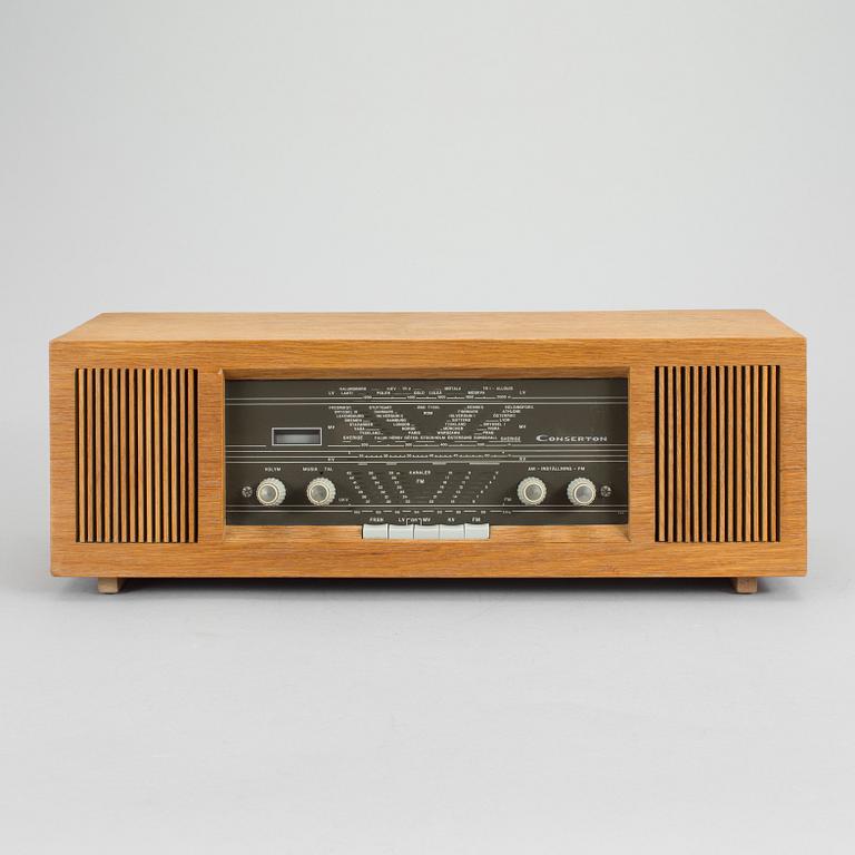 SKIVSPELARE OCH RADIO, His Master´s voice/Bang Olufsen och Conserton, Stockholm, omkring 1960.