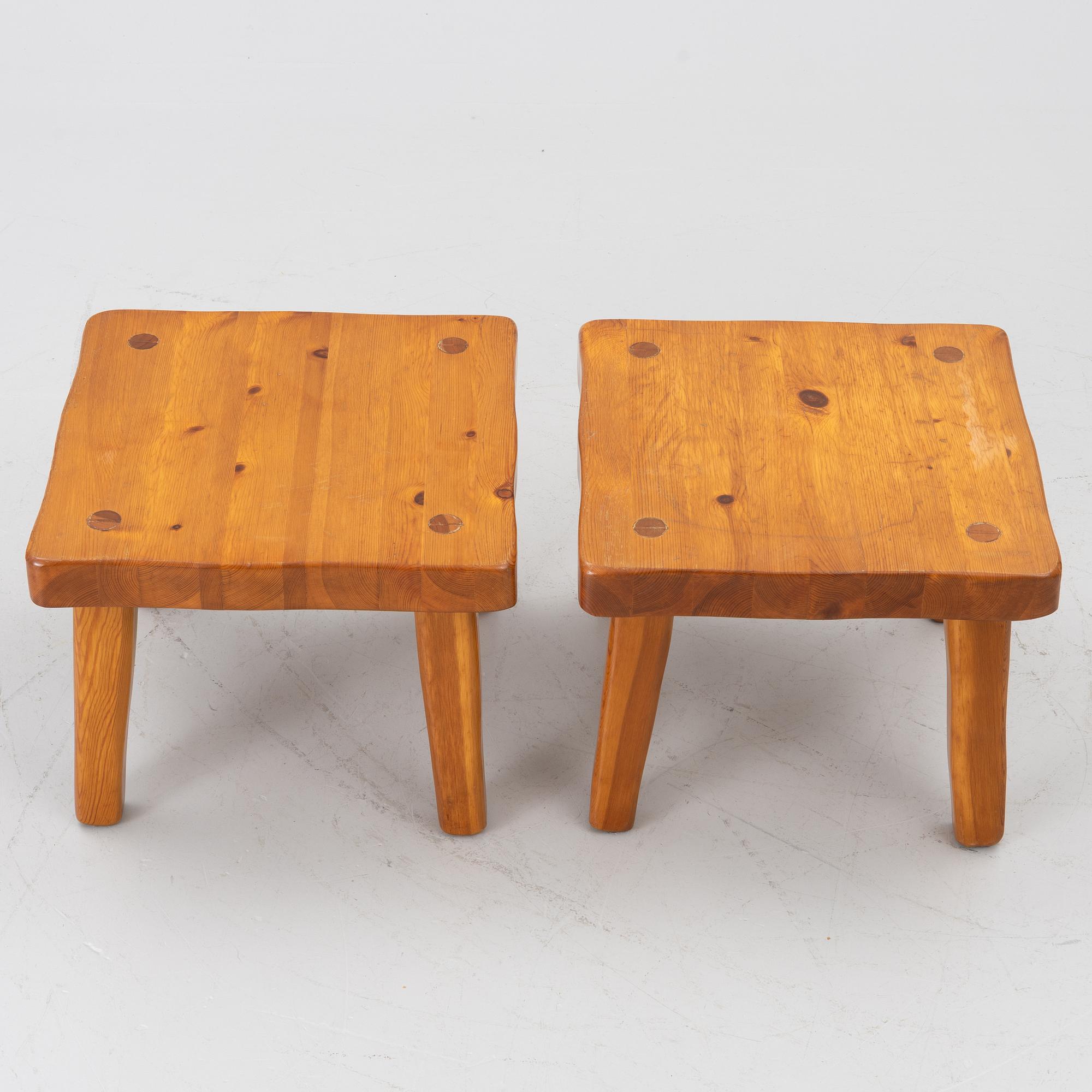 Stools, a pair, second half of the 20th century.
