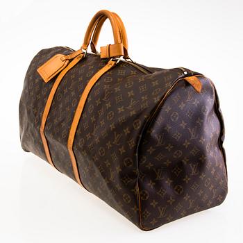 LOUIS VUITTON MONOGRAM KEEPALL 60 BAG.