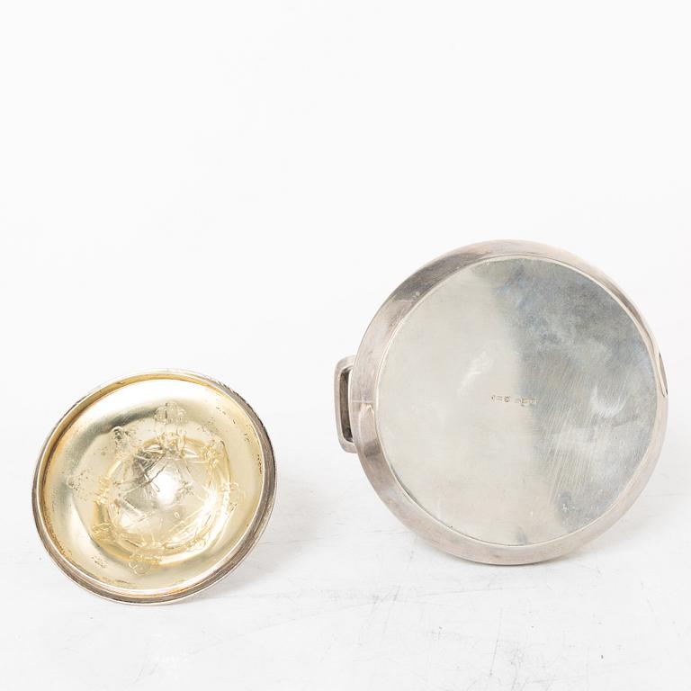 Coffee service, 3 pieces, silver, Art Nouveau, Anna Ohlsson & Co Östersund, 1910.