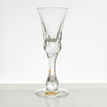 Göran Wärff, a 46 piece "Prince" glass service, Kosta Boda, Sweden, end of the 20th century.