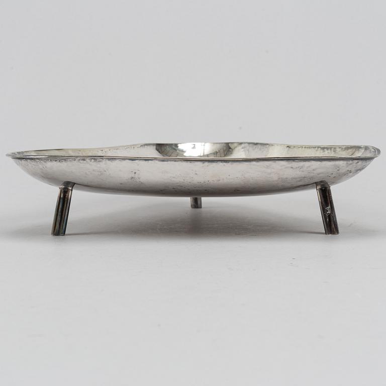 Karl Wojtech, a silver plated fruit bowl, Stockholm.